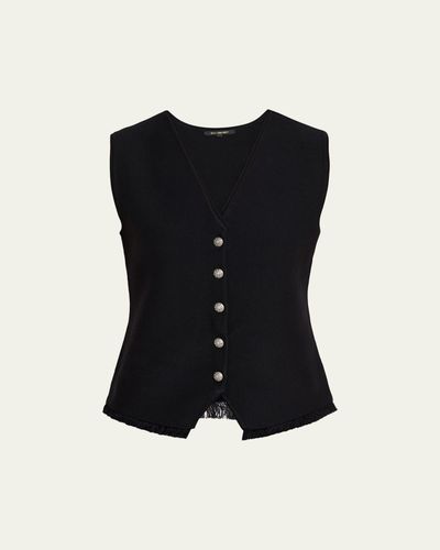 Kobi Halperin Anya Fringe-Hem Knit Vest