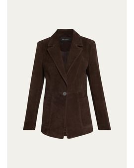 Kobi Halperin Claudia Single-Button Suede Jacket
