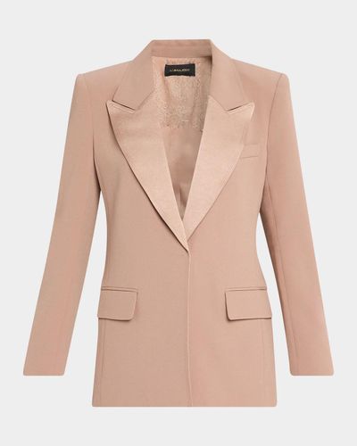 Kobi Halperin Dylan Satin Back Crepe Jacket