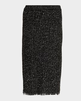 Kobi Halperin Juliette Metallic Tweed Knit Midi Skirt
