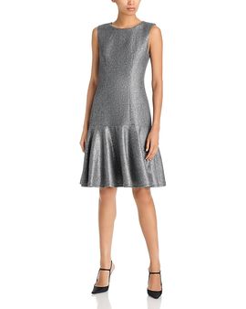 Kobi Halperin Kobi Halperin Brett Metallic Drop Waist Dress