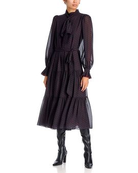 Kobi Halperin Kobi Halperin Erin Printed Tie Waist Midi Dress