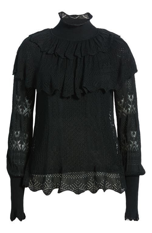 KOBI HALPERIN KOBI HALPERIN 'Kyla' Belted Merino Wool Sweater Vest with Genuine Fox Fur Collar