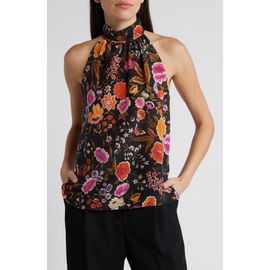 KOBI HALPERIN KOBI HALPERIN Madison Floral Silk Halter Top