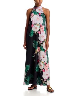 Kobi Halperin Kobi Halperin Misha Printed Halter Neck Maxi Dress