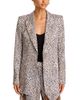 Kobi Halperin Kobi Halperin Olive Printed One Button Jacket - 1