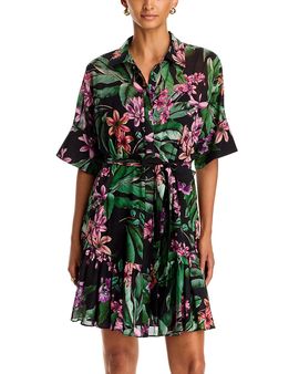 Kobi Halperin Kobi Halperin Pierre Printed Tie Waist Mini Dress