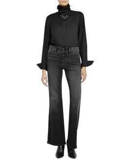 Kobi Halperin Kobi Halperin Rocco Ruffled Tie Neck Blouse