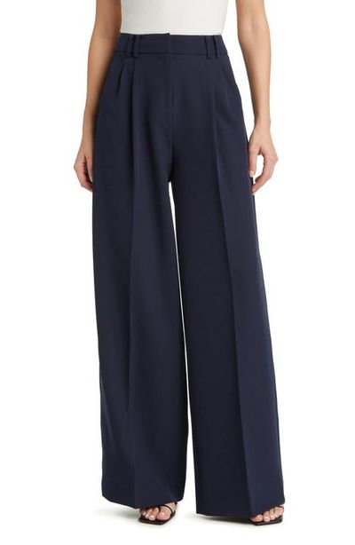 KOBI HALPERIN KOBI HALPERIN Side Stripe Stretch Twill Wide Leg Pants