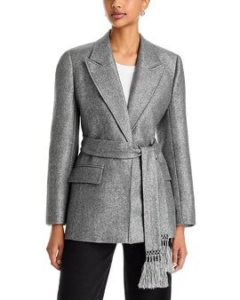 Kobi Halperin Kobi Halperin Trinity Wool Blend Belted Jacket
