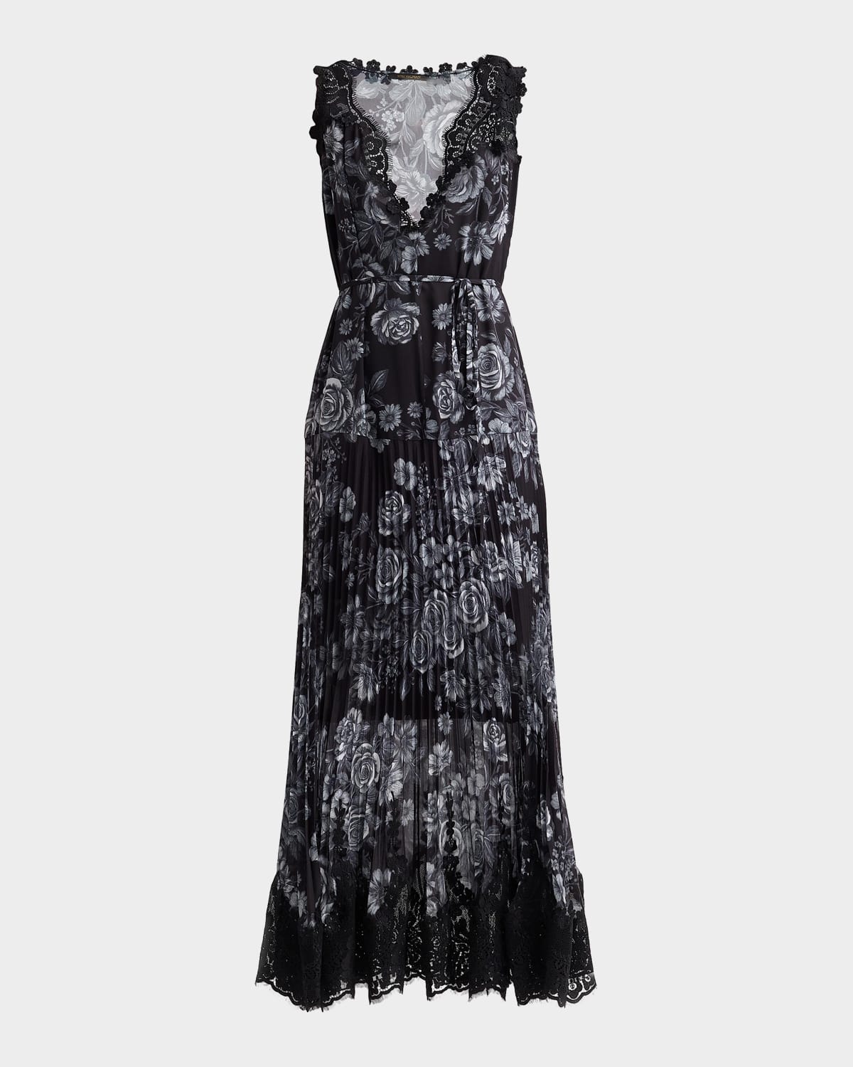 Kobi Halperin Liora Floral Tie-Waist Midi Dress