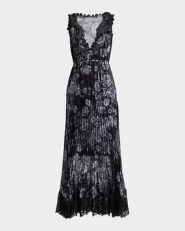 Kobi Halperin Liora Floral Tie-Waist Midi Dress