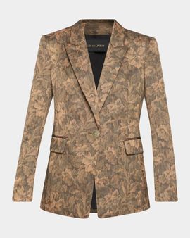 Kobi Halperin Lisa Single-Button Floral Jacket
