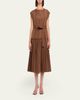 Kobi Halperin Logan Pleated Drop-Waist Midi Dress - 2