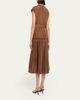 Kobi Halperin Logan Pleated Drop-Waist Midi Dress - 3