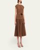 Kobi Halperin Logan Pleated Drop-Waist Midi Dress - 4