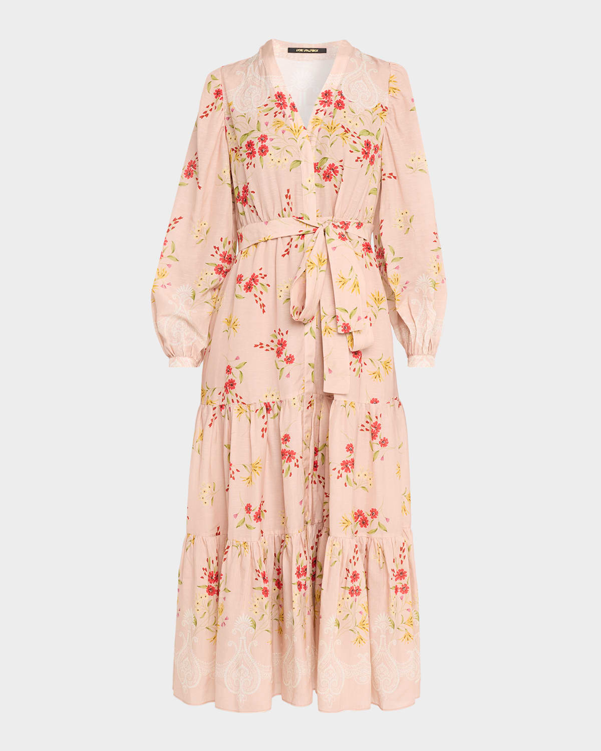 Kobi Halperin Noora Long Sleeve Floral Viscose-Blend Dress