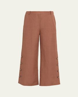 Kobi Halperin Remi Cropped Linen Pants