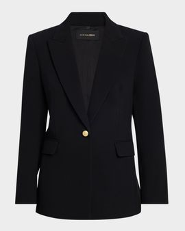 Kobi Halperin Rue Single-Button Crepe Jacket