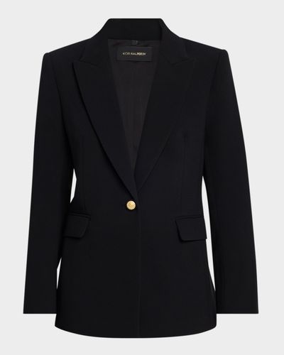Kobi Halperin Rue Single-Button Crepe Jacket