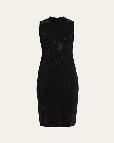 Kobi Halperin Theodora Mock-Neck Rhinestone Dress