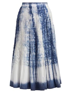 Kobi Halperin Women's Andie Tie-Dye Silk Midi-Skirt