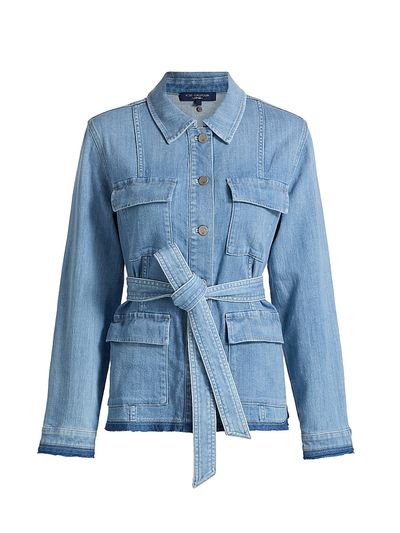 Kobi Halperin Women's Becca Tie-Waist Denim Utility Jacket