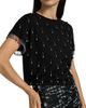 Kobi Halperin Women's Carmel Beaded Cotton T-Shirt - 6