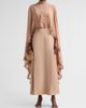 Kobi Halperin Women's Carmen Satin A-Line Cape Maxi Dress - 2