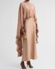 Kobi Halperin Women's Carmen Satin A-Line Cape Maxi Dress - 4