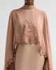 Kobi Halperin Women's Carmen Satin A-Line Cape Maxi Dress - 5