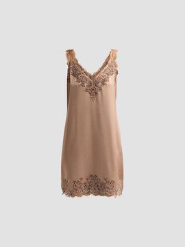 Kobi Halperin Women's Ciara Embroidered Lace-Trimmed Mini Slip Dress