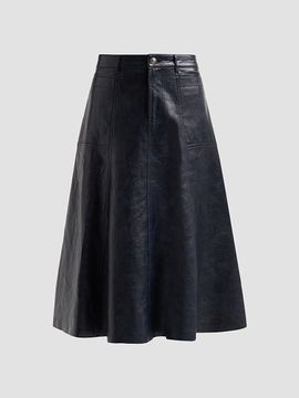 Kobi Halperin Women's Ellen Faux-Leather Midi Skirt