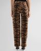 Kobi Halperin Women's Hallie Tiger-Print Tapered Barrel-Leg Jeans - 3