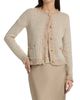 Kobi Halperin Women's Kailey Metallic-Knit Frayed Linen-Blend Cardigan - 3