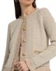 Kobi Halperin Women's Kailey Metallic-Knit Frayed Linen-Blend Cardigan - 6