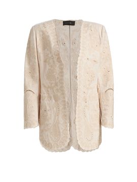 Kobi Halperin Women's Laci Eyelet-Embroidered Linen-Cotton Jacket