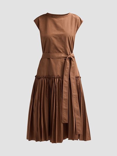 Kobi Halperin Women's Logan Pleated Drop-Waist Midi Dress
