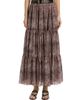 Kobi Halperin Women's Nicole Snakeskin Print Chiffon Maxi Skirt - 3