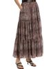 Kobi Halperin Women's Nicole Snakeskin Print Chiffon Maxi Skirt - 4