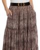 Kobi Halperin Women's Nicole Snakeskin Print Chiffon Maxi Skirt - 6