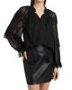 Kobi Halperin Women's Poppi Fringed Chiffon Blouse - 3