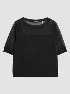 Kobi Halperin Women's Romi Mesh-Yoke Sweater