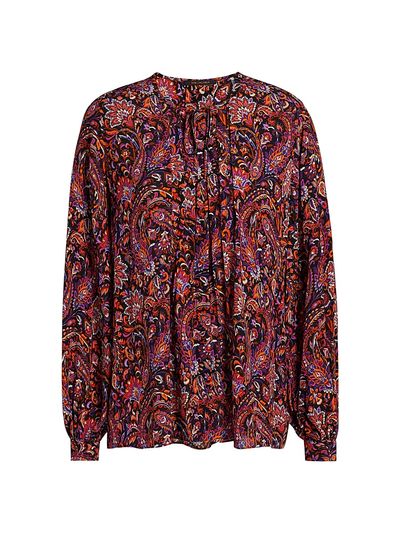 Kobi Halperin Women's Roxanne Paisley Round-Neck Blouse