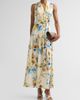 Kobi Halperin Women's Violet Floral Hammered Satin Maxi Dress - 2