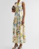 Kobi Halperin Women's Violet Floral Hammered Satin Maxi Dress - 4