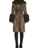Kobi Halperin Women's Viv Shearling-Trimmed Belted Coat - 5