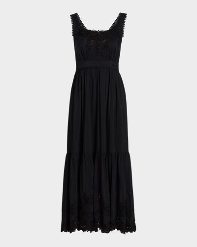 Kobi Halperin Zuri Cotton-Silk Embroidered Lace Midi Dress