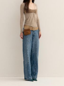 KOIMOOI Poket Mini Chain Bag (Camel Suede)