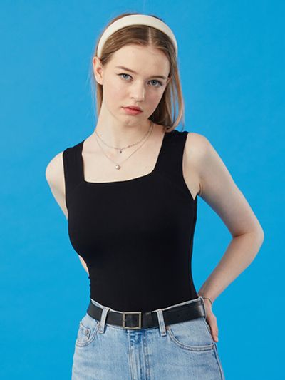 KOLEAT Basic Black Sleevelss